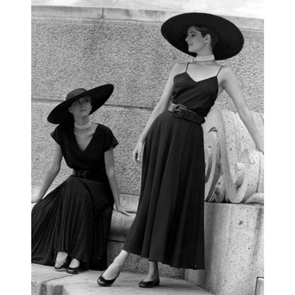 Vintage Ralph Lauren Collection Silk Slip Dress Midi Maxi Sleeveless 80s Runway - Picture 9 of 12